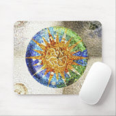 Tapis De Souris Mosaïques de Park Guell Mousepad (Avec souris)