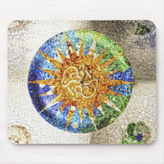 Tapis De Souris Mosaïques de Park Guell Mousepad (Devant)