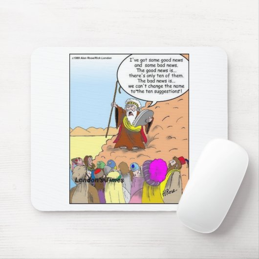 Tapis De Souris Moses & Les Dix Suggestions Drôle Cadeaux & Tee -  (Avec souris)