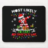 Tapis De Souris Most Likely To Fart On Santa's Lap Ugly Christmas (Devant)