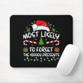 Tapis De Souris Most Likely To Forget The Hidden Family Christmas  (Avec souris)