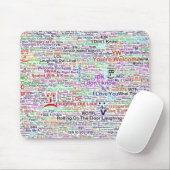 Tapis De Souris Mot Conversation d'ordinateur (Avec souris)