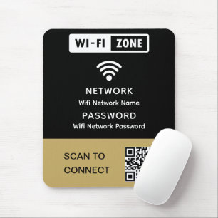 Tapis De Souris Mot de passe réseau Wi-Fi simple et élégant