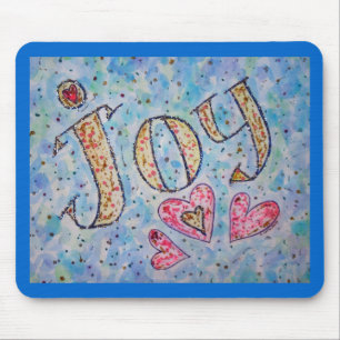 Tapis De Souris Mot Inspirant "Joy" Mousepad