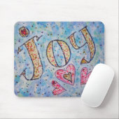 Tapis De Souris Mot Inspirant "Joy" Mousepad (Avec souris)