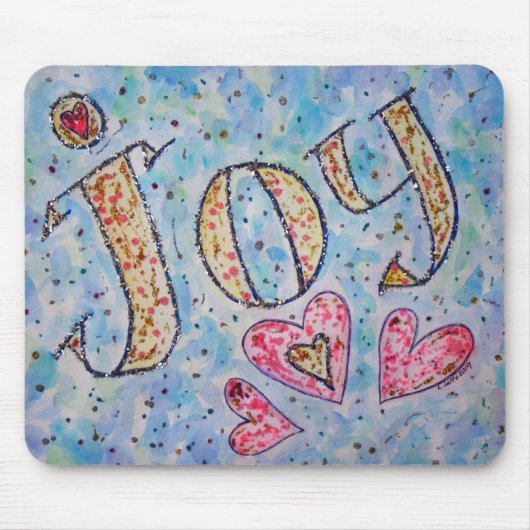 Tapis De Souris Mot Inspirant "Joy" Mousepad (Devant)