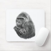 Tapis De Souris Mother gorilla Mouse Pad 母ゴリラのマウスパッド (Avec souris)