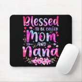 Tapis De Souris Mother's Day Blessed To Be Called Mom And Nana Flo (Avec souris)