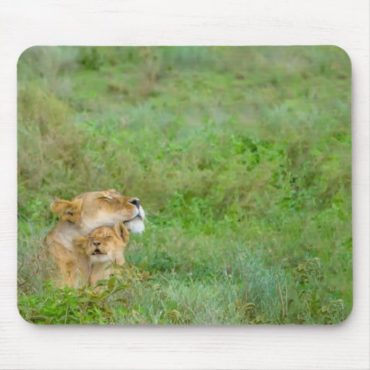 Tapis De Souris Mother's Love Lioness & Baby Mousepad (Devant)