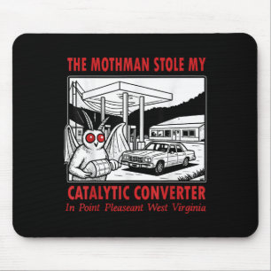 Tapis De Souris Mothman a volé mon convertisseur catalytique Rétro