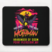 Tapis De Souris Mothman Fun Cryptid Harbinger Part Homme Part Moth (Devant)