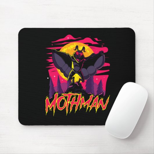 Tapis De Souris Mothman Movie Fun Cryptid Halloween Myth Monster C (Avec souris)