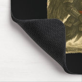 Tapis De Souris Mothman Samurai Japanese Warrior Costume Sumi-e Ar (Coin)