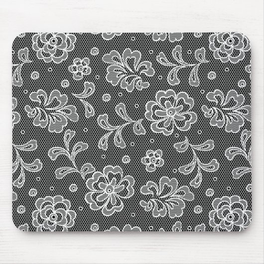 Tapis De Souris Motif 1 de tissu de dentelle (Devant)