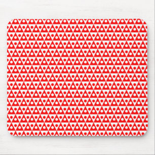 Tapis De Souris Motif 260514 - Rouge sur blanc
