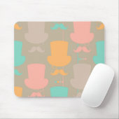 Tapis De Souris Motif 2 de moustache (Avec souris)