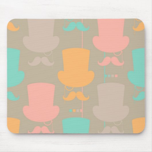 Tapis De Souris Motif 2 de moustache (Devant)