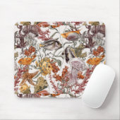 Tapis De Souris Motif 2 de vie marine d'aquarelle (Avec souris)