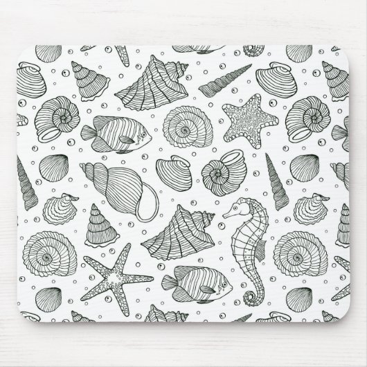 Tapis De Souris Motif 3 d'habitants d'océan (Devant)