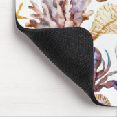 Tapis De Souris Motif 4 de vie marine d'aquarelle (Coin)