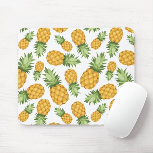 Tapis De Souris Motif à ananas (Avec souris)
