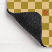 Tapis De Souris Motif à carreaux de fleurs - N° 02 (Coin)