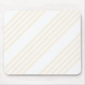 Tapis De Souris Motif à cinq rayures beige et blanc (Devant)