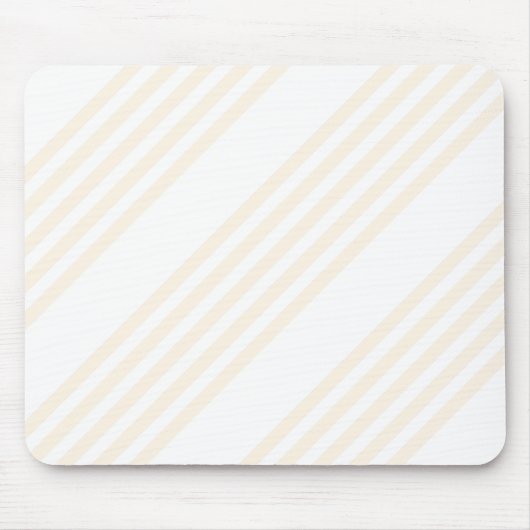 Tapis De Souris Motif à cinq rayures beige et blanc (Devant)