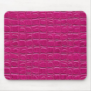 Tapis De Souris Motif à effet de cuir rose