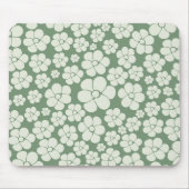 Tapis De Souris Motif à fleurs - Vert (Devant)