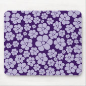 Tapis De Souris Motif à fleurs - violet (Devant)