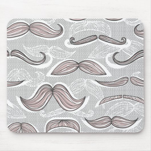 Tapis De Souris Motif à la mode de moustache (Devant)