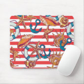 Tapis De Souris Motif à la mode de plage (Avec souris)