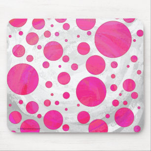 Tapis De Souris Motif à point de la passion rose