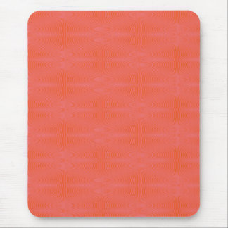 Tapis De Souris Motif à rayures ondulées rose et corail | Abstra m