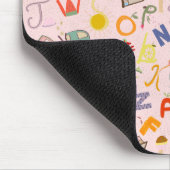 TAPIS DE SOURIS MOTIF ABCD (Coin)