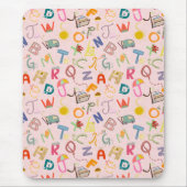 TAPIS DE SOURIS MOTIF ABCD (Devant)