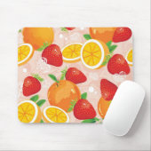 Tapis De Souris Motif abstrait avec la fraise (Avec souris)