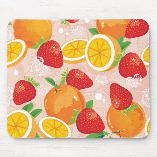 Tapis De Souris Motif abstrait avec la fraise (Devant)
