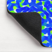 Tapis De Souris Motif Abstrait bleu et vert (Coin)