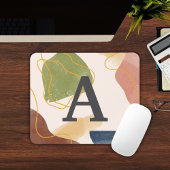 Tapis De Souris Motif Abstrait de Boho Monogrammed Mousepad