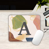Tapis De Souris Motif Abstrait de Boho Monogrammed Mousepad
