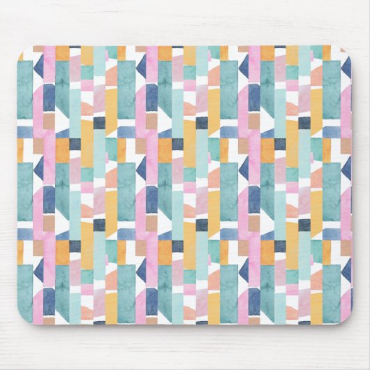 Tapis De Souris Motif abstrait de forme d'aquarelle (Devant)