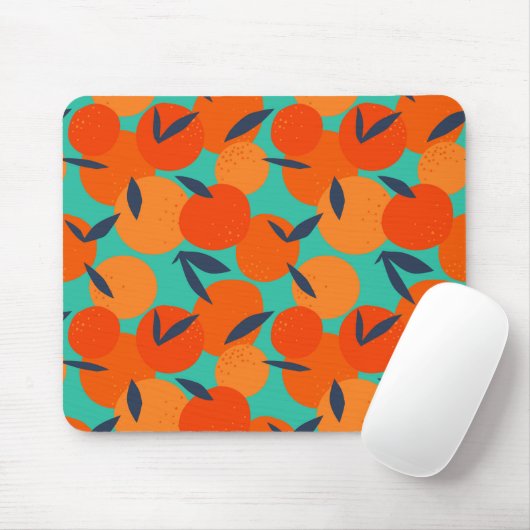 Tapis De Souris Motif Abstrait de fruits orange (Avec souris)