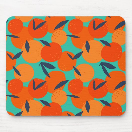 Tapis De Souris Motif Abstrait de fruits orange (Devant)