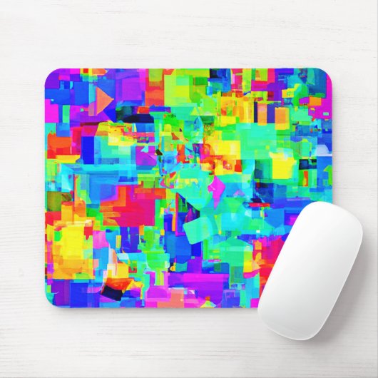 Tapis De Souris Motif Abstrait dynamique (Avec souris)