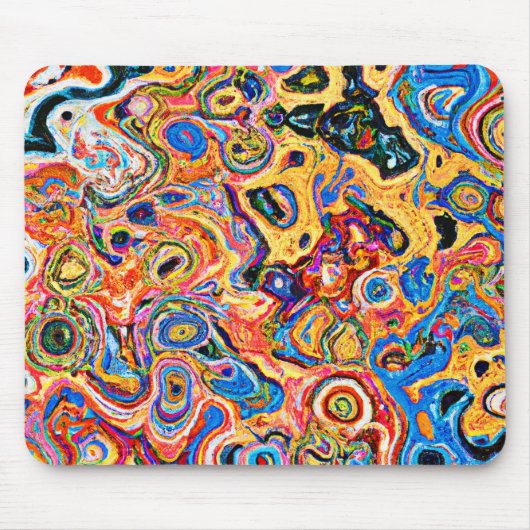 Tapis De Souris Motif Abstrait dynamique et dynamique (Devant)