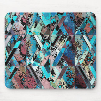 Tapis De Souris Motif Abstrait Géométrique Coloré