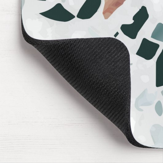 Tapis De Souris Motif abstrait moderne en terrazzo (Coin)
