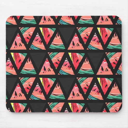 Tapis De Souris Motif abstrait tiré par la main de pastèque (Devant)